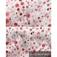 thumbnail image 6 of Red Polka Dot Kitchen Valances for Windows Farmhouse Linen Window Valance Curtain for Living Room Window Treatment Modern Art Abstract Watercolor Dot Valance Rod Pocket Topper Drape, 54 x 18 Inch, 6 of 6