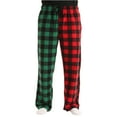 thumbnail image 2 of Cyglowse Men's Pajama Pants Plaid Pj Lounge Pants Soft PJ Bottoms with Drawstring Wine 2XL, 2 of 5