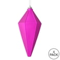 thumbnail image 3 of Vickerman 7" Fuchsia Matte Lantern Christmas Ornament, 4 per Bag, 3 of 3