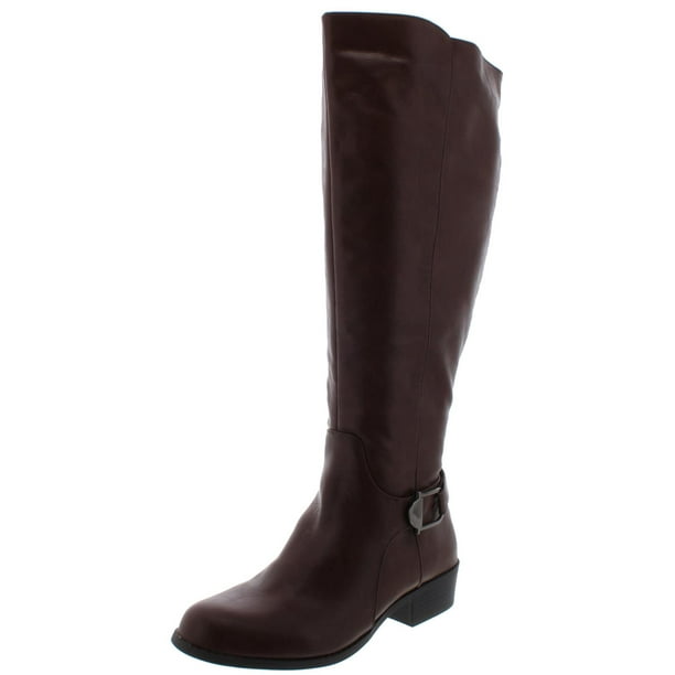 Alfani Womens Almond Toe Knee High Boots Fashion Boots, Cognac, Size 9. ...