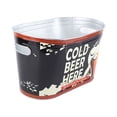 thumbnail image 4 of Cubo de cerveza con asa lateral, elegante cubo de hielo ovalado de gran capacidad para evitar la oxidación, ideal para champán, barbacoas, cerveza fría, tipo pequeño., 4 of 14