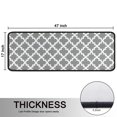 thumbnail image 5 of Kitchen Rugs Sets Of 2,Gray and White Geometric Lattice Pattern Anti Fatigue Kitchen Mat Rugs Non Slip Washable,Decorative Kitchen Floor Mats for Kitchen,Sink,Laundry,17"x47"+17"x47", 5 of 5