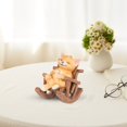 thumbnail image 5 of Clearance Desktop Ornament under $20,Rocking Chair Animal Statue Small Sculpture Desktop Decoration Reclining Chair Animal Desktop Realistic Gift Pet Statue Animal Home Decoration Suitable For O, 5 of 7