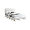 thumbnail image 3 of Meridian Furniture Nolita Cream Linen Textured Fabric Full Bed, 3 of 7