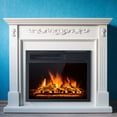 thumbnail image 3 of Patiojoy Cheminée Électrique Encastrée 18 Pouces Chauffage Intérieur avec Télécommande mode 750w/1500w Flamme Réglable, 3 of 6