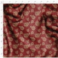 thumbnail image 4 of Soimoi Luxurious 58" Wide Red - Floral Printed, Cotton Jersey Fabric - Perfect Material For Clothing, Home Decor, Craft Projects, 1 Yard, 4 of 6