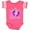 Football Pink and White, variant on Inktastic 2 years old with Butterfly and Flowers Girls Baby Bodysuit