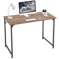thumbnail image 1 of FDW Computer Desk Home Office Desk Gaming Desk Corner Writing Black Large 47â€L x 23â€W Student Art Modren Simple Style PC Wood and Metal Desk Workstation for Small Spaceï¼ŒVintage, 1 of 4