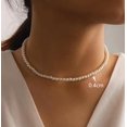 thumbnail image 1 of Nouveau Collier Ras du Cou Imitation Perle Mode Simple pour Femmes Vintage Élégant Collier de Tempérament Bijoux de Mariage, 1 of 5
