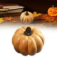thumbnail image 2 of XIEULQP 4CM Mini Wood Pumpkin for Outdoor Porch Fake Mini Cushaw Autumn Fall Harvest Home Garden Farmhouse Party Christmas Halloween Decoration, 2 of 6