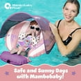 thumbnail image 4 of Mambobaby Self Inflating Baby Pool Float with Canopy- Pink, 4 of 7