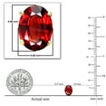 thumbnail image 5 of Dazzlingrock Collection 7x5 mm Oval Cut Garnet Solitaire Stud Earrings for Women (Color Red, Clarity Moderately Included) in 14K Yellow Gold, 5 of 6