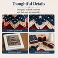 thumbnail image 5 of 2026 New DIY Quilted Star Tree Kit, 3D Fabric Patchwork Craft Set for Beginners, Tabletop Fall & Halloween Decor for Mantel, Office & Shelf, 5 of 9
