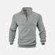 thumbnail image 4 of pstuiky camisetas de manga larga para hombre, Sudadera con capucha informal de manga larga con media cremallera y cuello alto para hombre, color liso, con bolsillos tops de invierno para hombre m, 4 of 9
