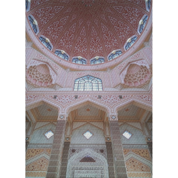 Ahgly Company Machine Washable Indoor Rectangle Transitional Velvet Maroon Purple Area Rugs, 8' x 12'