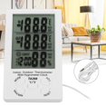 thumbnail image 3 of Temperature Humidity Meter, Hygrometer  For Farm Durable Professional Electronic Hygrometer  With Probe For Farm, 3 of 8