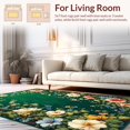 thumbnail image 2 of Flatwoven High Traffic Area Rug, Verdant Bloom Artisanal Handcrafted Collection, Non Slip, Stain Resistant, Washable Area Rugs for Living Room, Bedroom(Green, 4X6), 2 of 8