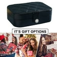 thumbnail image 5 of Travel Jewelry Box Organizer, Travel Jewelry Case, Mini Jewelry Travel Case, Small Jewelry Box Travel, Jewelry Travel Box, 16.5*11.5*5.5cm - black, 5 of 5