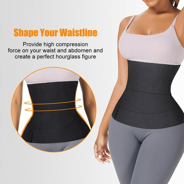 Generic Slimming Tummy Wrap Belt, Adjustable Invisible Wrap Waist Trainer  Tape @ Best Price Online