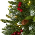 thumbnail image 5 of Nearly Natural Clear Prelit LED Assorted Colors Holiday Spruce Christmas Tree, 4', 5 of 8