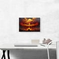 thumbnail image 2 of ARTCANVAS Fire Phoenix in Flight Canvas Art Print - Size: 18" x 12" (1.50" Deep), 2 of 9