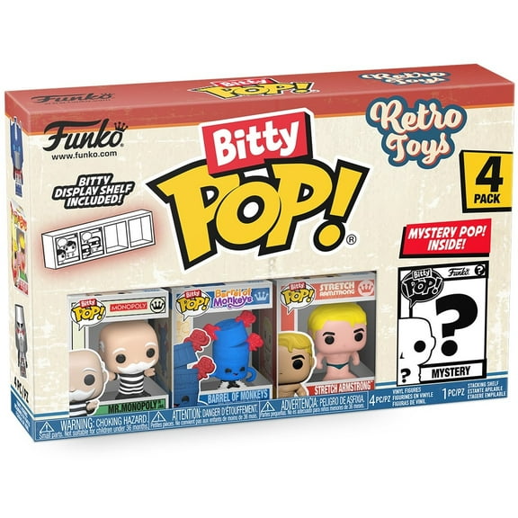 FUNKO Bitty POP!: Retro Toys - Mr. Monopoly 4-Pack