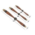 thumbnail image 3 of DecMode Red Metal 2 Blade Airplane Propeller Wall Decor with Aviation Detailing (3 Count), 3 of 7