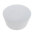thumbnail image 2 of Ruiboury Housse de Repose-Pieds Ronde Surdimensionnée Moderne Élégante pour Ottoman Chic Extensible Blanc 48-55cm, 2 of 6