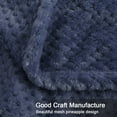 thumbnail image 6 of PiccoCasa Bed Blanket Mesh Soft Plush Fleece Blanket, Full 70"x78", Slateblue, 6 of 7