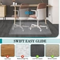 thumbnail image 5 of BesWin Office Chair Mat for Carpets, 30" x 48" Clear Computer Desk Chair Mat for Low Carpeted Floors, Thick and Sturdy Carpet Protector, Easy Glide and Flat Without Curling(Rectangle), 5 of 9