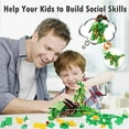 thumbnail image 6 of PANLOS STEM Educational Learning Building Bricks Toy 577 Pieces Dinosaur Building Blocks Set Tyrannosaurus Building Kits Gifts for Kids Boys and Girls Tight Fit and Compatible with All Major Bran, 6 of 6
