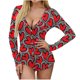 thumbnail image 5 of Body Sexy de manga larga con cuello en V y estampado sin posición para el Día de San Valentín para mujer, lencería Sexy, pijama, mono Fridja nalpqowj17930, 5 of 7