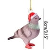 thumbnail image 3 of Fiudx Liquidación de ofertas flash Colgante pequeño de Navidad Adornos para árbol de Navidad para coche Gorro de Navidad acrílico Colgante pequeño, 3 of 4