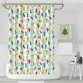 thumbnail image 2 of Christmas Lights Shower Curtain Bathroom Decor, Fabric Waterproof Holiday Xmas Christmas Shower Curtains for Bathroom Decorations, White with Hooks 60"W x 72"L (Pack of 1), 2 of 6