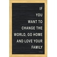 thumbnail image 2 of Gango Home Decor Contemporary Love Your Family Felt Board & You're Home Now Felt Board by Marla Rae (Ready to Hang); Two 12x18in Distressed Framed Prints, 2 of 5
