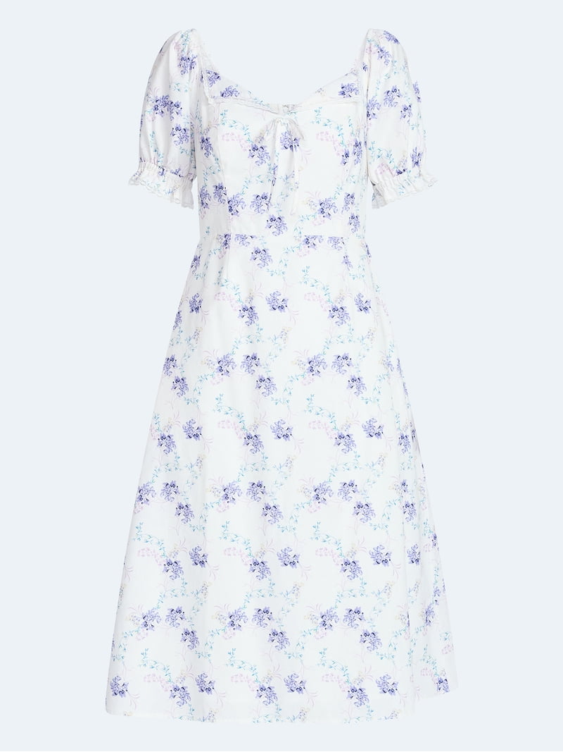 Scoop Women's and Women's Plus Lace Collar Dress, Sizes XS-4X - Walmart.com