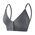 thumbnail image 2 of Antinious Ladies Solid Front Closure Wireless Removable Padding Back Everyday Bras, 2 of 5