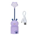 thumbnail image 1 of Kids Reading Light Cartoon Bunny USB Charging Omnidirectional Gooseneck Safe Durable Storage Box Warm Light Kids Desk Lamp, 1 of 8