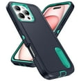 thumbnail image 2 of for iPhone 16 Pro Max Case, iPhone 16 Pro Max Phone Case with Built in Kickstand, Shockproof/Dustproof/Drop Proof Heavy Duty Military-Grade Rugged Protective Cover for iPhone 16 Pro Max,Light Green, 2 of 9