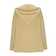 thumbnail image 4 of UAMVSH Womens Winter Coats Fleece Sherpa Long Sleeve Hooded Jacket Cozy Fuzzy Open Front Cardigan Trendy Outfits Warm Clothes, 4 of 5