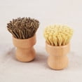 thumbnail image 5 of Cepillo de madera para cocina, cepillo de limpieza de sisal, mango corto, de haya, con plantas de seda y sello marrón mixto, cepillo para lavar platos, 5 of 5