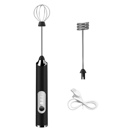 

USB Rechargeable Electric Milk Frother Beater Home Kitchen Handheld Whisk