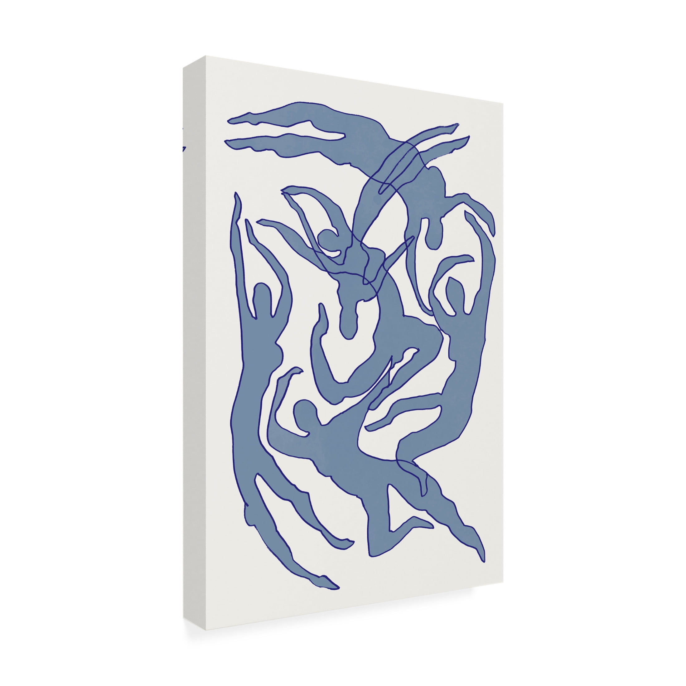 Trademark Fine Art Pictufy Studio II Swimmers Blue Canvas Wall Art