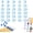 30-Light Blue, variant on Numbered Pencil Toppers, Reusable Classroom Pencil Toppers for Teachers Students Colorful Pencil Labels for Supply Stations and Classroom Organization Available in 1-30, 1-50 Sets (30-Red)