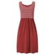 thumbnail image 3 of WILLBEST Vestidos con Curvas para Mujer, Vestido de Maternidad sin Mangas con Estampado de Rayas para Embarazadas, Ropa de Dormir de Maternidad de Verano para Amamantar Chica, 3 of 3