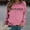 Pink, variant on CaiJunJia Sweatshirts , Women's Fall Soft Crew neck Sweatshirts Trendy Letter Graphic Lightweight Pullover Top Long Sleeve Winter Sweat Shirts