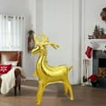 thumbnail image 4 of JWshufel Christmas Decorations Reindeer Aluminum Film Lifelike Design for Holiday Parties and Home Decor 32.1in Gold, 4 of 6