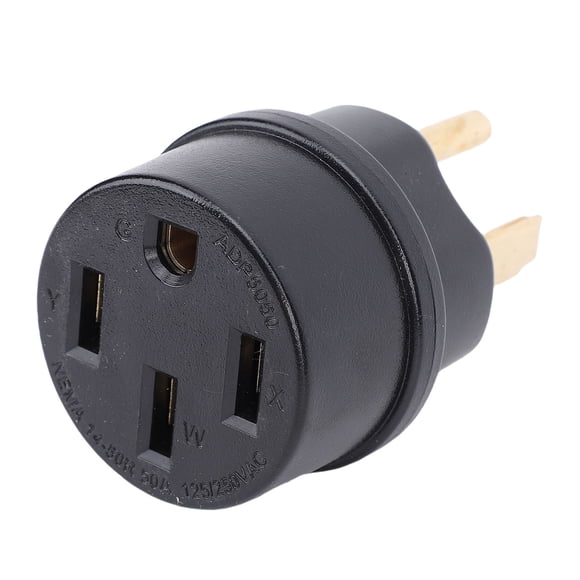 14-50P To 14-50R Generator Plug, Generator Power Socket Adapter Long Life Wearproof Safe Connection Stable Power Transfer for Campground Generator Power Socket