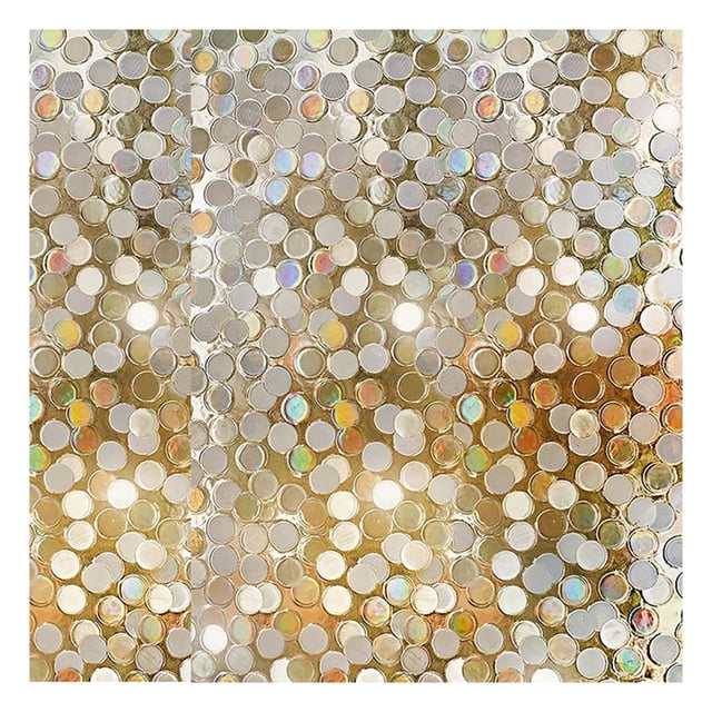 Miangastore Static 3D Window Film Glitter Dot Sequins Window Sticker Window Decals Decoration (45 x 100cm)
