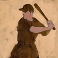 thumbnail image 3 of Green, Jacob 20x20 Black Modern Framed Museum Art Print Titled - Baseballer I, 3 of 5